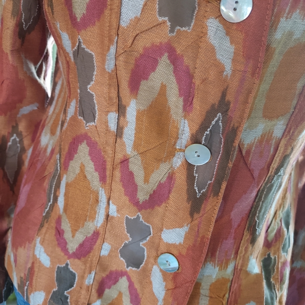 Ruby Rd. Rayon/Poly/Linen Blend Jacket In A Crink… - image 3